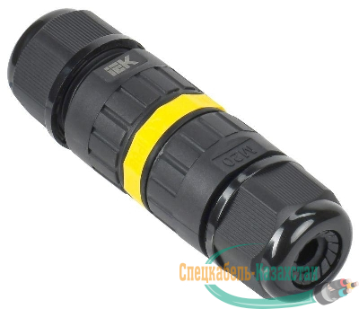 Коннектор кабельный герметичный WTP-102 3 PIN IP68 IEK UWC10-I-024-3-68