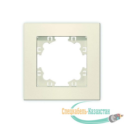 Рамка 1-м Афина сл. кость (ivory) Universal A0053-I