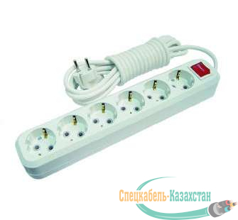 Удлинитель 6х5м с заземл. 16А IP20 с выкл. Makel MGP234