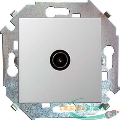Механизм розетки TV СП Simon15 одиночная бел. Simon 1591475-030