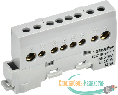 Шина L "фаза" изол. на универс. держ. 8х12-8-Ср TEKFOR IEK TF-NN20-08-KL-K03