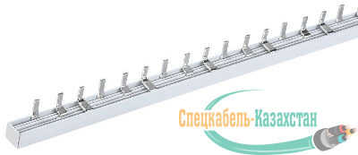 Шина соединительная PIN (штырь) 3п 63А луженые (дл.1м) IEK YNS21-3-063-N