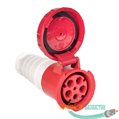 Розетка кабельная 63А 380В 3P+РЕ+N IP67 (235) EKF ps-235-63-380