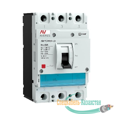 Выключатель автоматический 3п 63А 35кА AV POWER-1/3 TR AVERES EKF mccb-13-63-TR-av