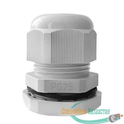 Ввод кабельный (сальник) PG-25 IP68 сер. TOKOV ELECTRIC TKE-PG-25-G
