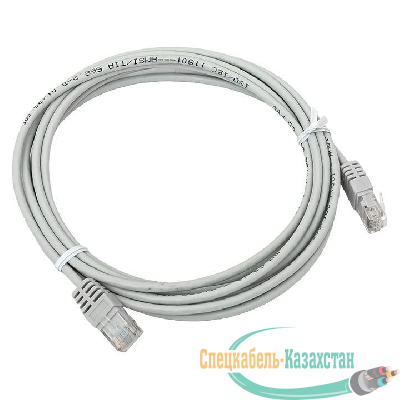 Патч-корд кат.5E UTP неэкранир. PVC сер. 3.0м TERACOM PRO EKF TRP-5EUTP-PVC-3M-GY