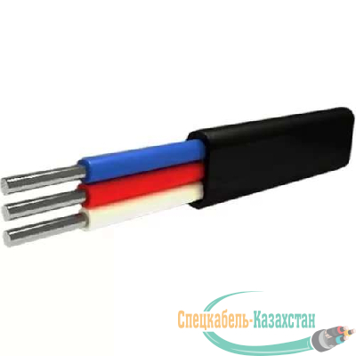 Кабель АВВГ 3х2.5 плоский Ч (бухта) (м) Альгиз К ФР-00000423