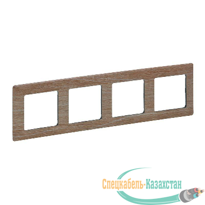 Рамка 4-м Valena Life универсальная свет. дерево Leg 754184