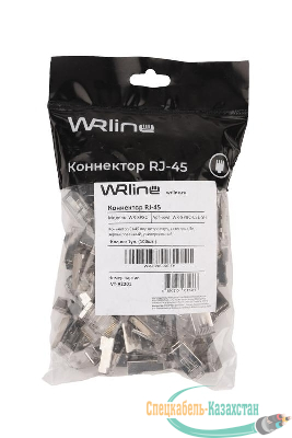 Коннектор RJ45 под витую пару кат.5E экранир. WR-8P8C-5E-SH универс. WRline 505229
