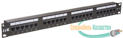 Патч-панель 1U кат.5E UTP 24 порта Dual IDC ITK PP24-1UC5EU-D05