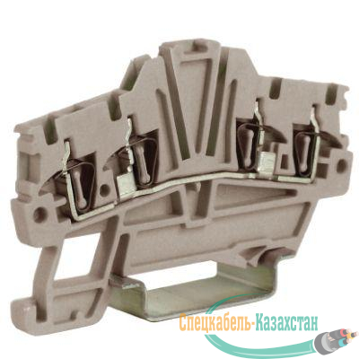 Зажим проходной HMM.1/2+2(Ex)i 1.5кв.мм 2 ввод/2 вывода син. DKC ZHI420