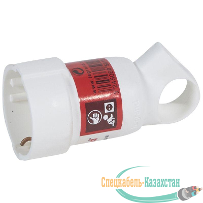Розетка кабельная Helium 16А 2К+3 бел. с кольцом Leg 050191