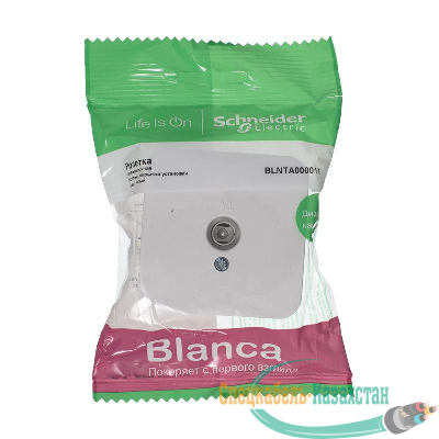 Коннектор TV ОП BLANCA изол. пласт. бел. SchE BLNTA000011