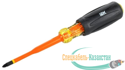 Отвертка диэлектрическая SLIM PZ2х100 Т3 ARMA2L 5 IEK A2L5-SC31-T3-PZ-20-100