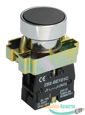 Кнопка LAY5-BA21 без подсветки черн. 1з ИЭК BBT60-BA-K02