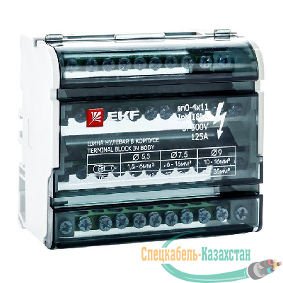 Шина нулевая в корпусе 4х11 EKF sn0-4x11