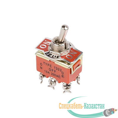 Тумблер 250В 15А (6с) ON-OFF-ON 2п (KN-203) Rexant 36-4132