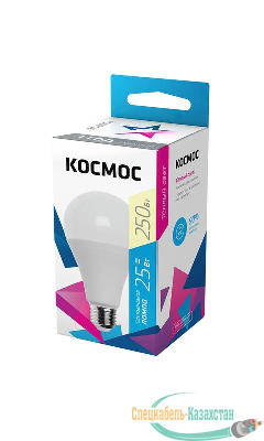 Лампа светодиодная A65 25Вт 220В E27 3000К КОСМОС LkecLED25wA65E2730