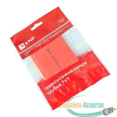 Набор трубок термоусадочных тонкостен. 50/25 (7 цветов по 3шт 100мм) EKF tut-n-50