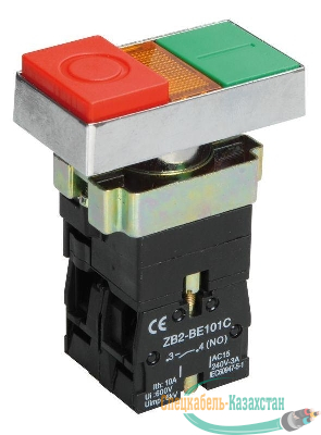 Кнопка LAY5-BW8465 "I-O" сдвоенная c подсв. IEK BBD40-BW-K51