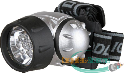 Фонарь налобный LED 5351 (7LED 3 режима; 3хR03 метал.) Ultraflash 10260