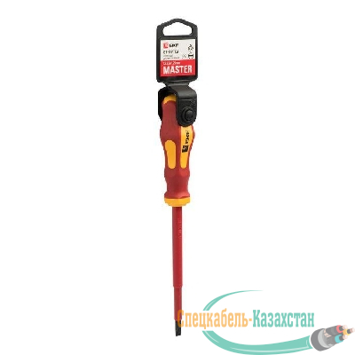 Отвертка SL5.5х125мм Master 1000В Basic EKF sl-5.5-125-mas-in