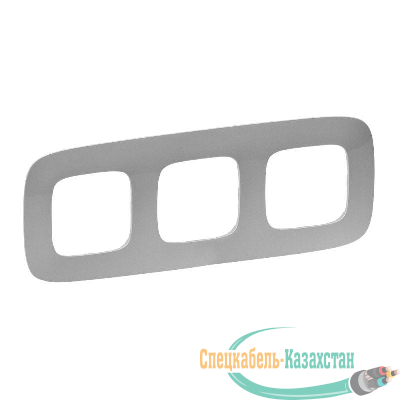 Рамка 3-м Valena Allure универсальная алюм. Leg 754393