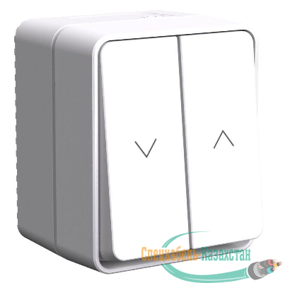 Выключатель для жалюзи 2-кл. AtlasDesign PROFI IP54 2хсх.4 бел. SE ATN540119