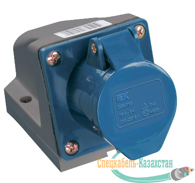 Розетка ОП 32А 220В 2P+PЕ ССИ-123 IP44 ИЭК PSR11-032-3