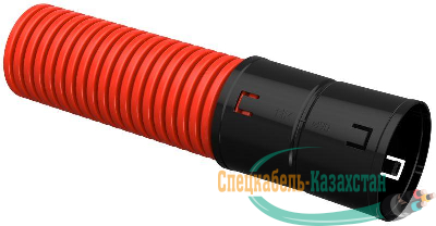 Труба гофрированная двустенная ПНД d90 с муфтой красн. (уп.50м) ИЭК CTG12-090-K04-050-R