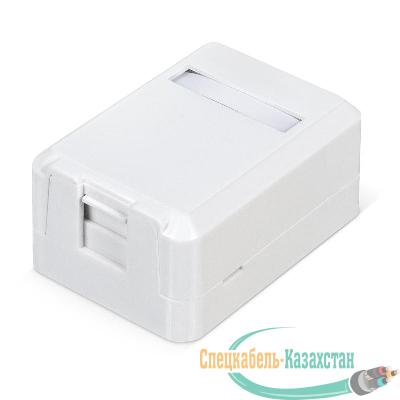 Корпус настенной розетки для установки 1-ой вставки типа Keystone Jack Д WRline WR-MB-1 бел. Hyperline 505219