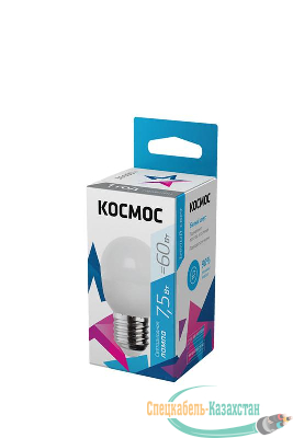 Лампа светодиодная GL45 7.5Вт 220В E27 4500К Космос LkecLED7.5wGL45E2745