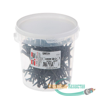Саморез 4.8х100 гипсокартон-дерево (уп.100шт) ведро Tech-Krep 100088
