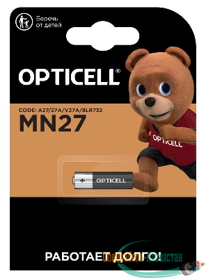 Элемент питания алкалиновый A27/MN27/8LR732 12В (блист.1шт) Specialty Opticell 5070002
