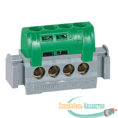 Клеммник Viking3 4х1.5-16мм зел. Leg 004830