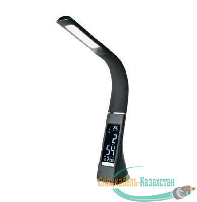 Светильник светодиодный TLD-542 Black/300лм/5000К/Dimmer настол. часы календ. терм. черн. 5Вт Uniel UL-00001816