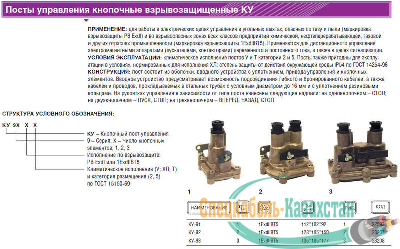 Пост кнопочный КУ-91 1ExdIIBT5 ВЭЛАН