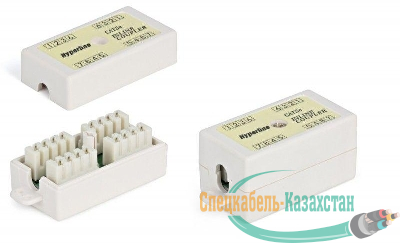 Адаптер проходной (coupler) Dual IDC 4 пары кат.5E CA-IDC-C5e-WH Hyperline 23533