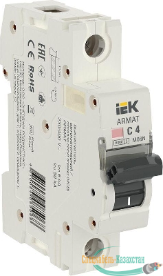 Выключатель автоматический модульный 1п C 4А M06N ARMAT IEK AR-M06N-1-C004