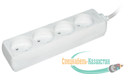 Удлинитель 4х3м без заземл. 10А IP20 У4 2P ИЭК WYP10-06-04-03-N