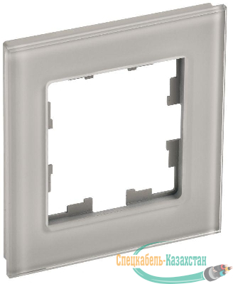 Рамка 1-м BRITE РУ-1-2-БрД стекло дым. IEK BR-M12-G-K30