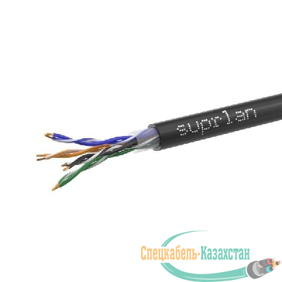 Кабель витая пара U/UTP кат.5E 4х2х0.51 24AWG solid Cu PE Out. Premium 305м (м) SUPRLAN 01-0311-2