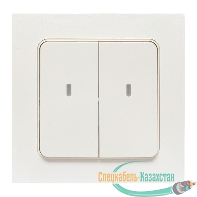 Выключатель 2-кл. Стокгольм Умный бел. Zigbee Сonnect EKF RCV-ST2-WD-ZB
