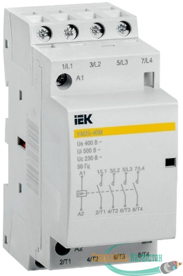 Контактор модульный КМ20-40М AC IEK MKK11-20-40