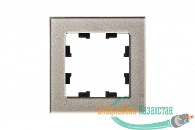 Рамка 1-м ATLASDESIGN NATURE стекло шампань SchE ATN320501