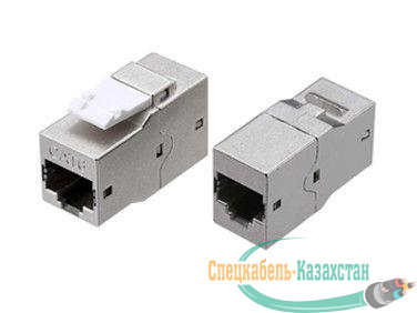 Адаптер проходной (coupler) Keystone Jack RJ45 (8P8C) кат.6 4 пары экранир. CA2-KJ-C6-SH-BK черн. Hyperline 444916