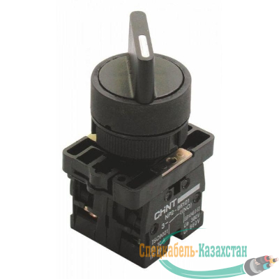 Переключатель NP2-ED33 3 полож. с фиксацией 2НО IP40 CHINT 574822