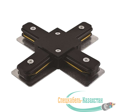 Коннектор X-образный PTR CX-BL накладной/подвесной шинопровод черн. Pro JazzWay 5010871