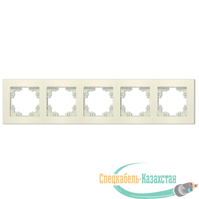 Рамка 5-м Афина универс. сл. кость (ivory) Universal A1042-I