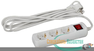 Удлинитель 3х3м с заземл. 16А IP20 U-3es-3m-3х1 ПВС 3х1 с выкл. Эра Б0028378
